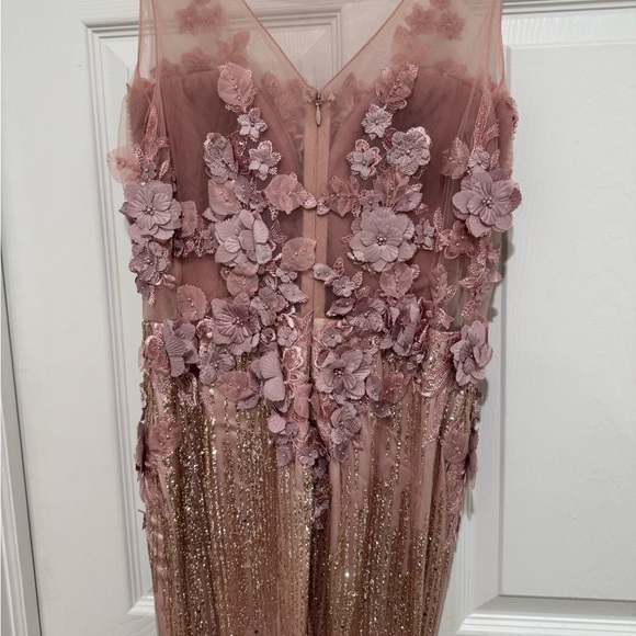 Portia and Scarlett flower appliqué gown - Picture 3 of 4